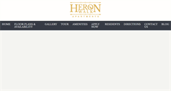 Desktop Screenshot of heronwalk-apartments.com