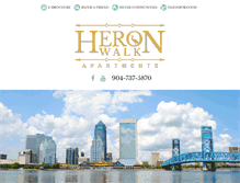 Tablet Screenshot of heronwalk-apartments.com